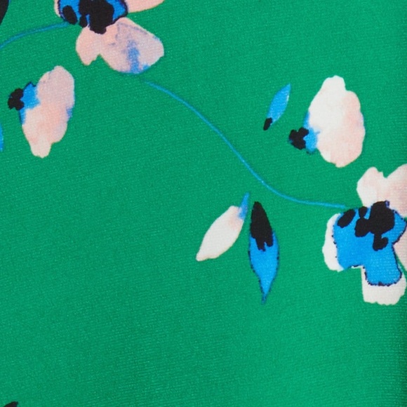 ELIZA J Green Floral Wrap Dress - Picture 2 of 3